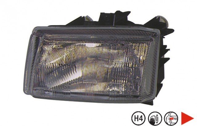 Acessar a peça Farol elétrico H4 do lado direito