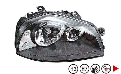 Acessar a peça Farol direito H7+H3 Acessar a peça Farol direito H7+H3