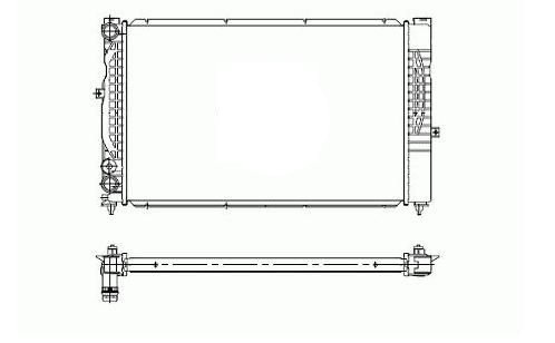 Radiador 1,6l - 1,8l - 1,9l di/tdi - 2,4l - 2,5l - 2,6l - 2,8l AUDI A4  pour AUDI A4 Radiador 1,6l - 1,8l - 1,9l di/tdi - 2,4l - 2,5l - 2,6l - 2,8l AUDI A4  pour AUDI A4