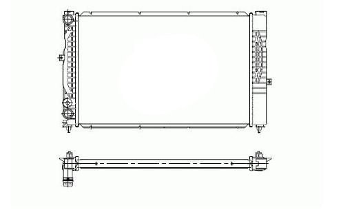 Radiador 1.8l - 1.8lt - 1.9l tdi AUDI A6  pour AUDI A6 Radiador 1.8l - 1.8lt - 1.9l tdi AUDI A6  pour AUDI A6