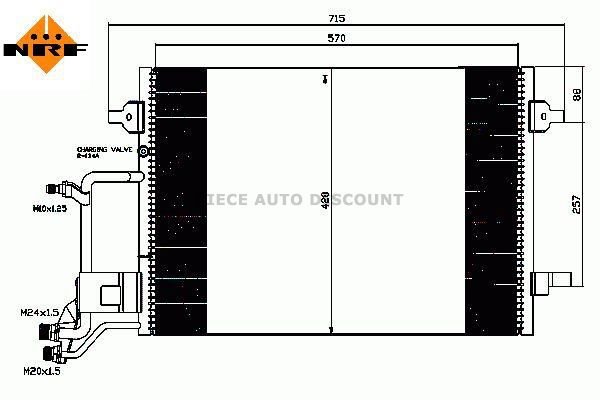 Acessar a peça Condensador de climatização (555x400x16) 10/94->09/97 ccm/cca Acessar a peça Condensador de climatização (555x400x16) 10/94->09/97 ccm/cca