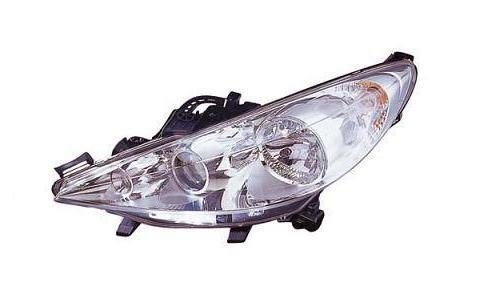 Farol esquerdo H7+H1+H7 [Cromado]