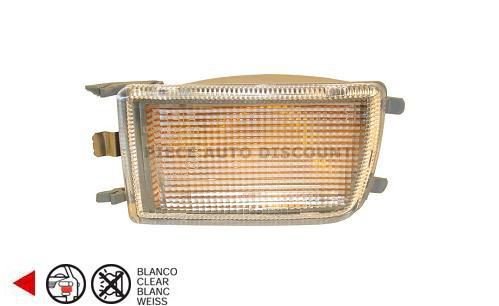 Acessar a peça Pisca lateral esquerdo branco