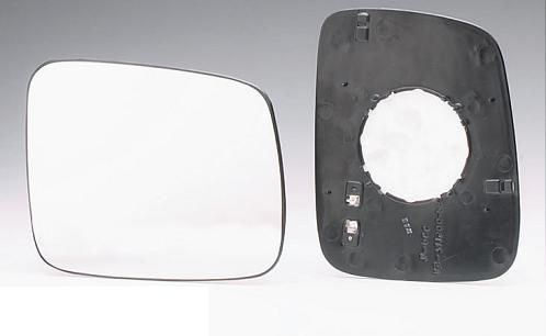 Vidro + suporte do espelho retrovisor esquerdo térmico