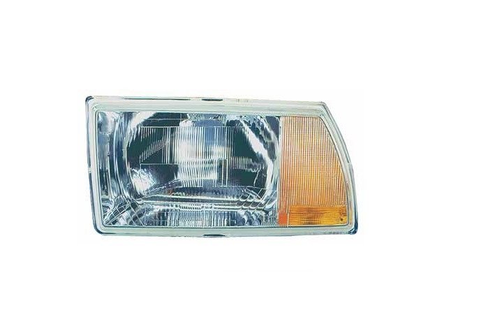 Farol esquerdo com piloto âmbar/lâmpada assimetrica h4+p21w+w5w