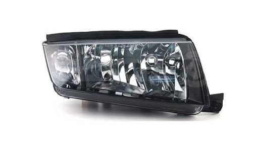 Farol direito H7+H3 [Preto].