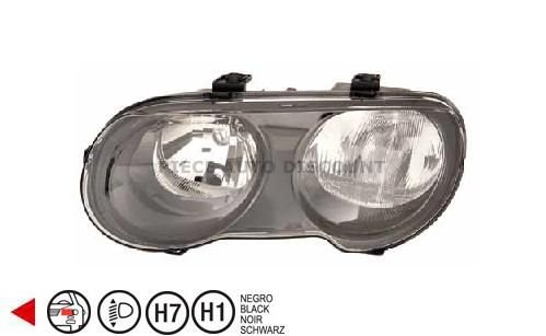 Acessar a peça Farol esquerdo h1+h7 [preto]