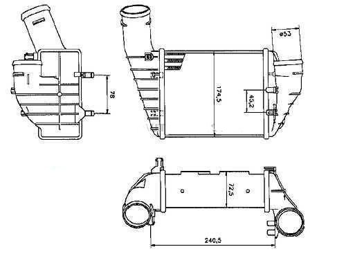 Acessar a peça Resfriador de ar turbo 2.5l tdi Acessar a peça Resfriador de ar turbo 2.5l tdi