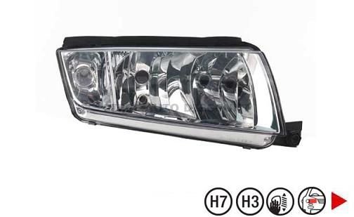 Acessar a peça Farol direito H7+H3 [cromado].