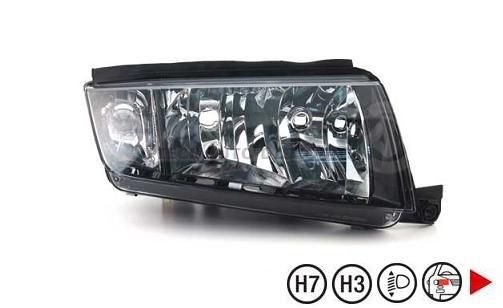 Acessar a peça Farol direito H7+H3 [Preto].