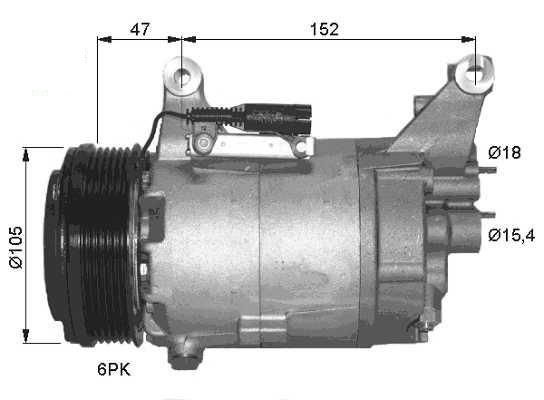 Compressor de ar condicionado 1.6l MINI MINI  pour MINI MINI Compressor de ar condicionado 1.6l MINI MINI  pour MINI MINI