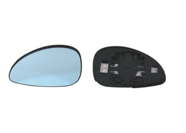 Vidro com suporte esquerdo convexo, azul, termico
