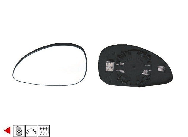 Acessar a peça Vidro com suporte esquerdo convexo, termico Acessar a peça Vidro com suporte esquerdo convexo, termico