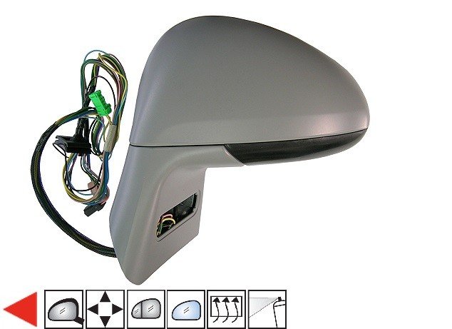 Acessar a peça Espelho esquerdo eletrico, asferico, azul, termico, preparado