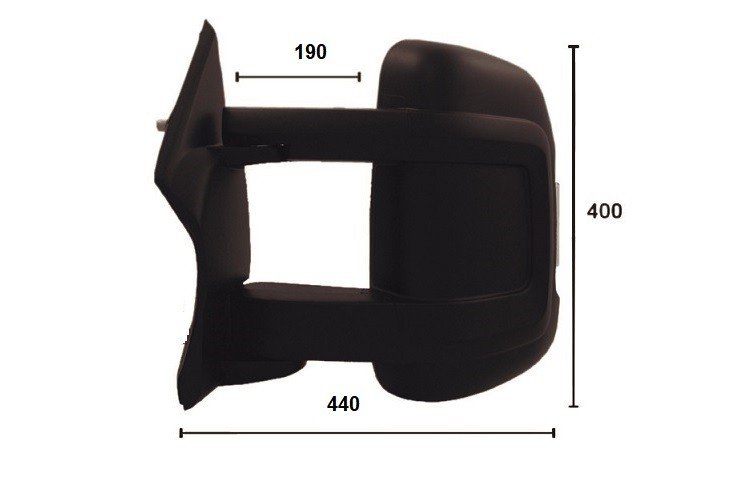 Espelho retrovisor esquerdo, convexo, com indicador (16W), sonda (4 pinos) (longa) CITROEN-JUMPER pour CITROEN JUMPER  pour CITROEN JUMPER