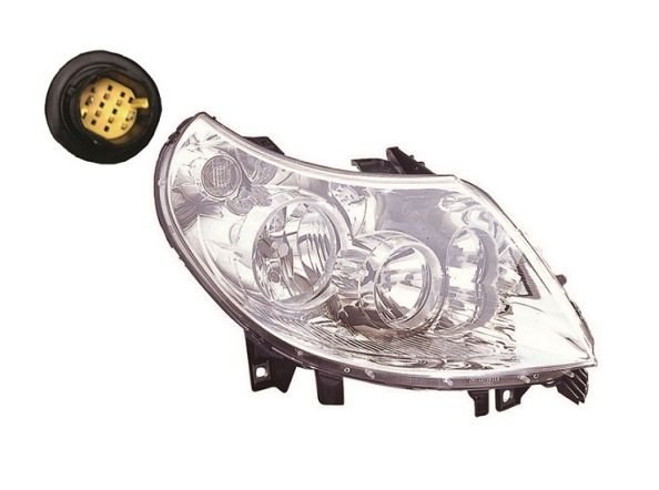 Acessar a peça Farol direito H1+H7 (até 2010) Acessar a peça Farol direito H1+H7 (até 2010)