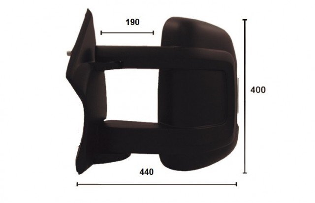 Acessar a peça Espelho retrovisor esquerdo, convexo, com indicador (16W), sonda (4 pinos) (longa)