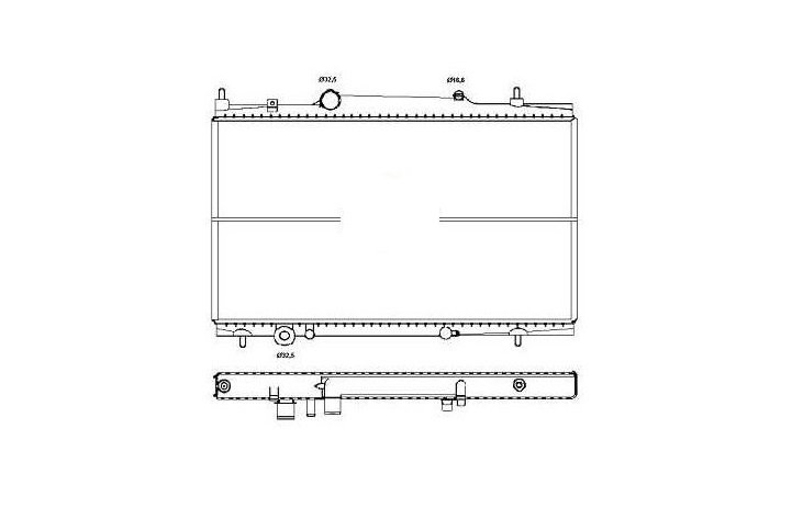 Radiador 3.0l v6 CITROEN C8  pour CITROEN C8 Radiador 3.0l v6 CITROEN C8  pour CITROEN C8