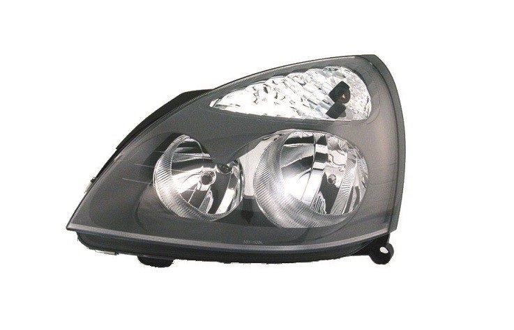 Farol esquerdo H1+H7 [Cinzento] [Preto