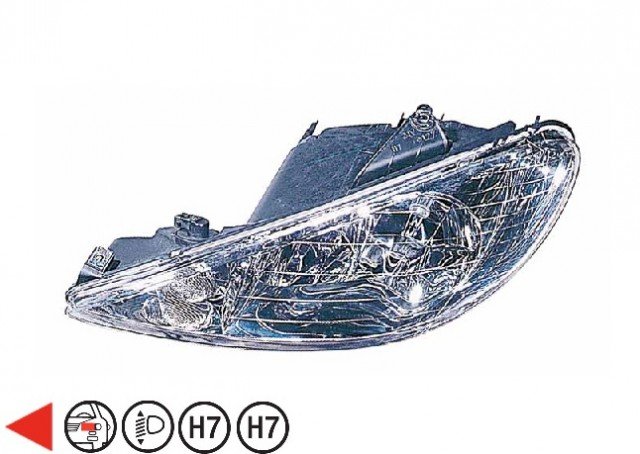 Acessar a peça Farol esquerdo H7+H7 Acessar a peça Farol esquerdo H7+H7