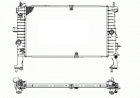 Radiador 1.3l cdti - 1.7l dti/cdti OPEL MERIVA  pour OPEL MERIVA Radiador 1.3l cdti - 1.7l dti/cdti OPEL MERIVA  pour OPEL MERIVA