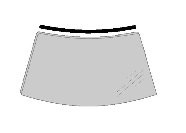 Friso para-brisas superior