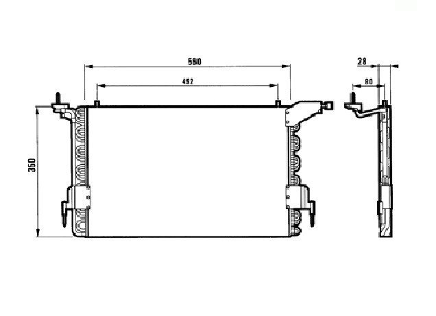 Acessar a peça Condensador de climatização a gasolina