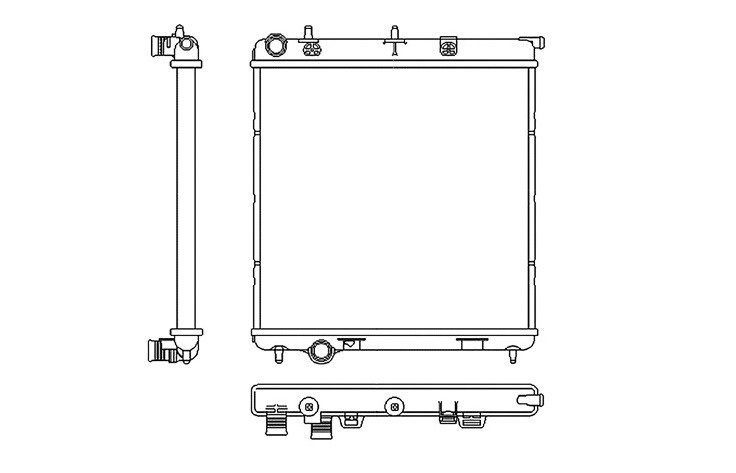 Radiador 1.4l hdi