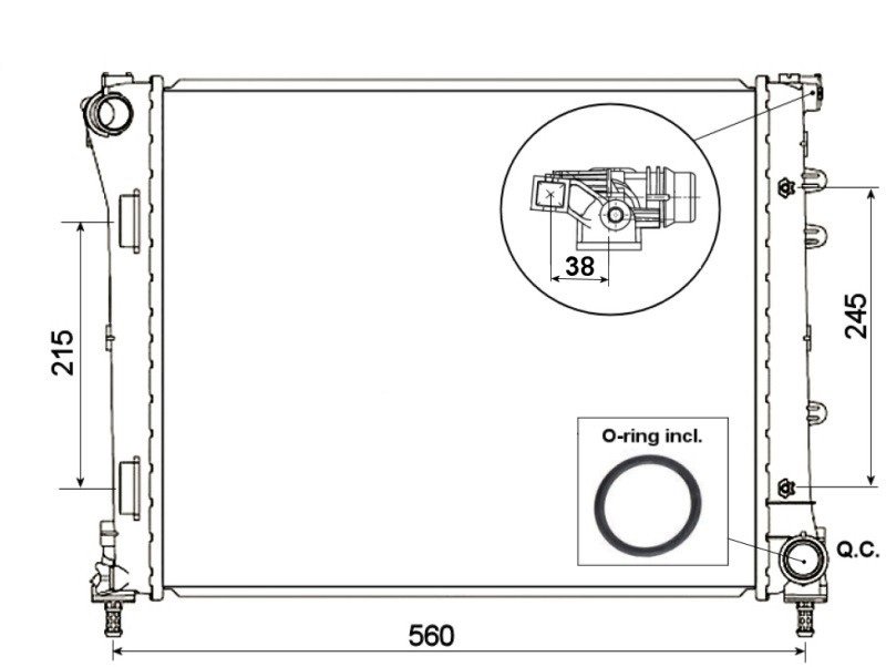 Acessar a peça Radiador multijato 1.3d - 1.4l