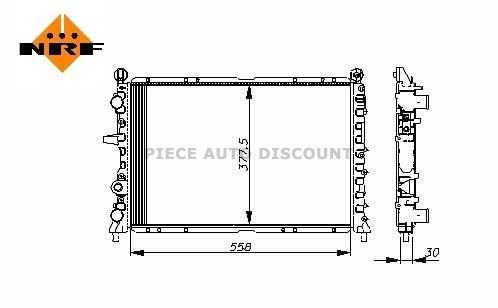 Acessar a peça Radiador 145 1.9l td - 146 2.0l 16v Acessar a peça Radiador 145 1.9l td - 146 2.0l 16v