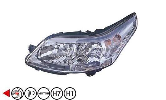 Acessar a peça Farol esquerdo H1+H7 Acessar a peça Farol esquerdo H1+H7