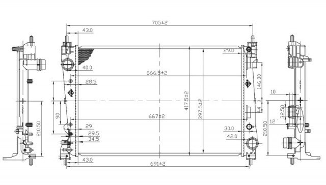 Acessar a peça Radiador 1,3lm - 1,6lm - 2,0lm