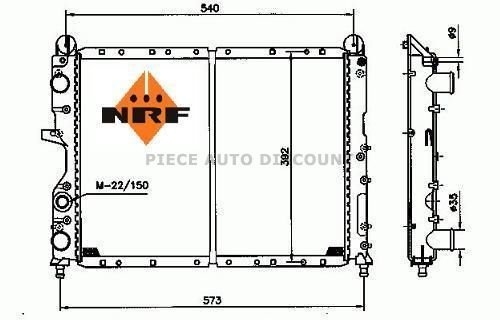 Acessar a peça Radiador 1.6l/1.8l/2.0l gasolina Acessar a peça Radiador 1.6l/1.8l/2.0l gasolina