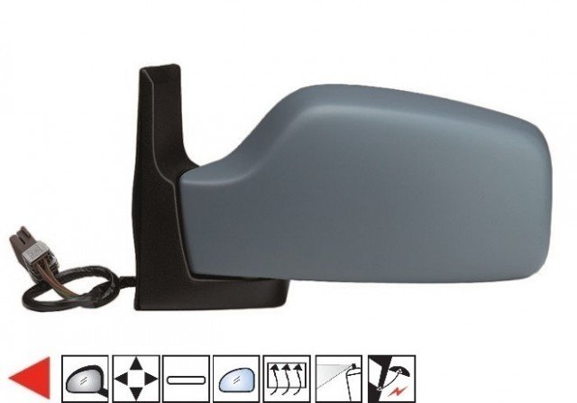 Acessar a peça Retrovisor esquerdo elétrico, aquecido, dobrável preparado Acessar a peça Retrovisor esquerdo elétrico, aquecido, dobrável preparado