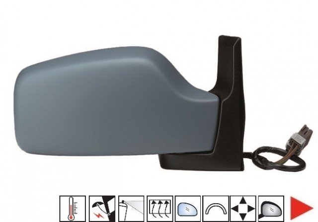 Acessar a peça Espelho direito elétrico, aquecido, rebatível + sonda Acessar a peça Espelho direito elétrico, aquecido, rebatível + sonda