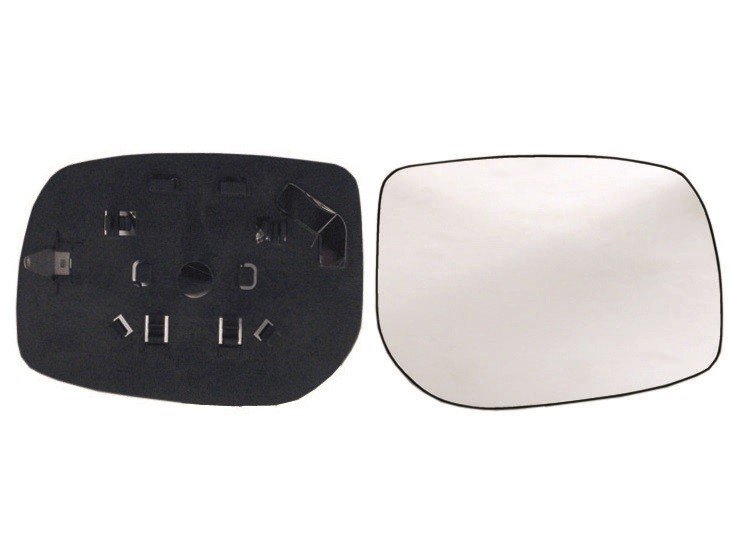 Vidro com suporte direito convexo