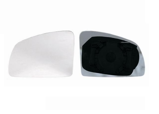 Vidro com suporte esquerdo convexo