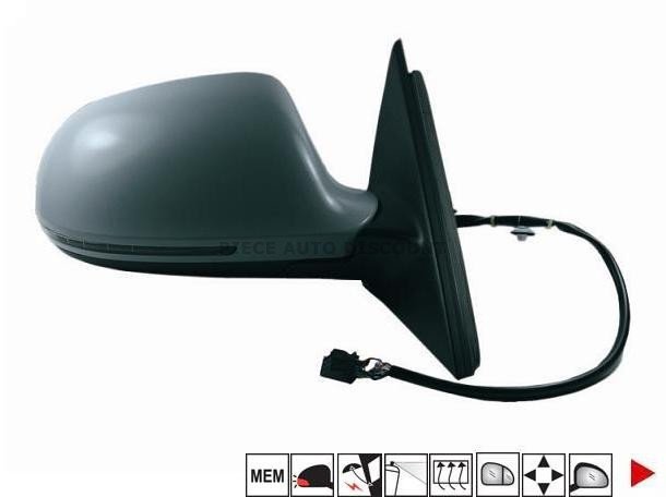 Acessar a peça Espelho direito elétrico, aquecido, dobrável, memória, preparado + pisca [grande angular] ->09