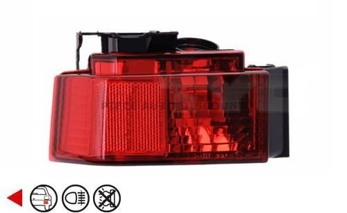 Acessar a peça Pisca de nevoeiro tras esquerda Acessar a peça Pisca de nevoeiro tras esquerda