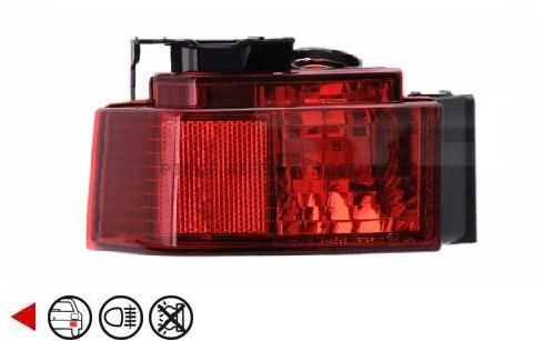 Acessar a peça Pisca tras nevoeiro esquerda/escura Acessar a peça Pisca tras nevoeiro esquerda/escura