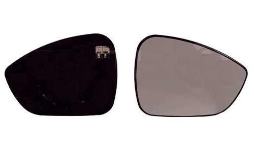 Vidro + suporte espelho direito aquecido 09->
