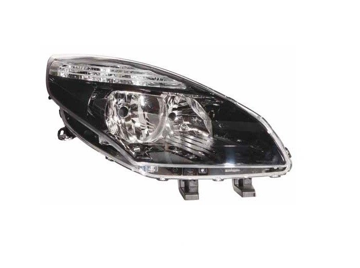 Farol direito H7+H7 [Preto].