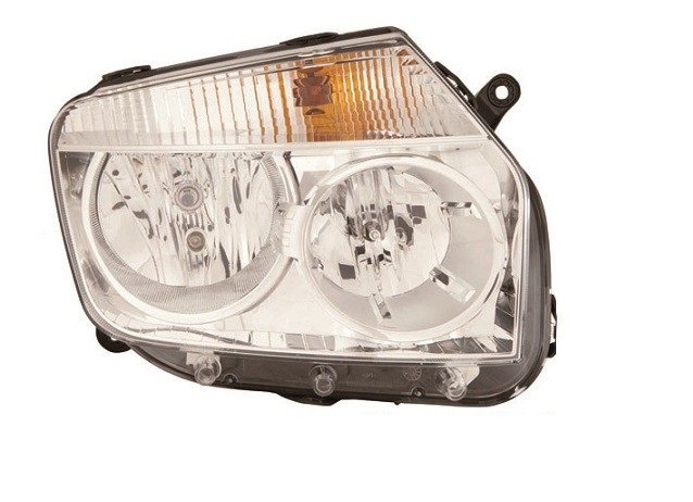 Farol direito h1+h7 chrome DACIA DUSTER Para 1 lâmpada H7 e 1 lâmpada H1. Ajuste manual ou elétrico, fornecido sem motor. Fundo interior cromado.  pour DACIA DUSTER  Farol direito h1+h7 chrome DACIA DUSTER Para 1 lâmpada H7 e 1 lâmpada H1. Ajuste manual ou elétrico, fornecido sem motor. Fundo interior cromado.  pour DACIA DUSTER