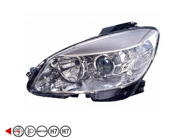 Acessar a peça Farol esquerdo eletrico com motor h7+h7