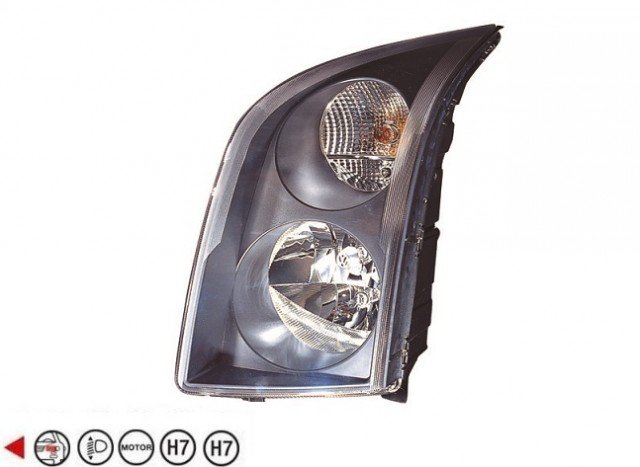 Acessar a peça Farol elétrico do lado esquerdo H7+H7+W5W Acessar a peça Farol elétrico do lado esquerdo H7+H7+W5W