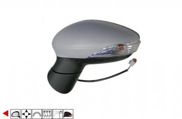 Acessar a peça Espelho esquerdo eletrico, convexo, termico, preparado, com pisca, 6 pins