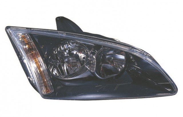 Acessar a peça Farol reto H1+H7 [Preto]