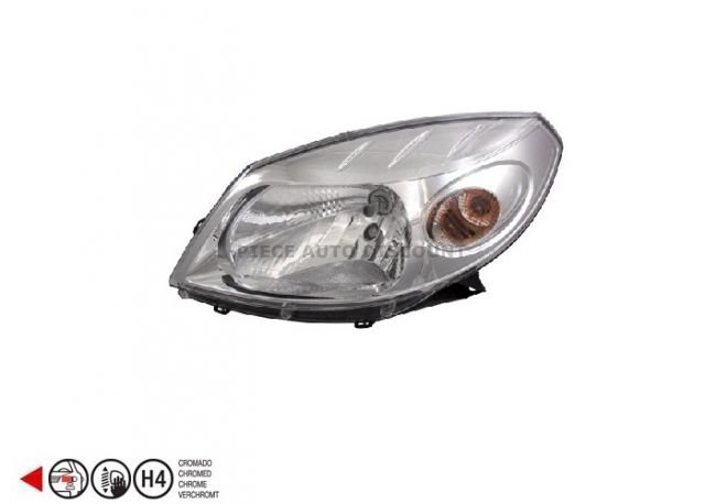 Acessar a peça Farol esquerdo H4 [cromado].