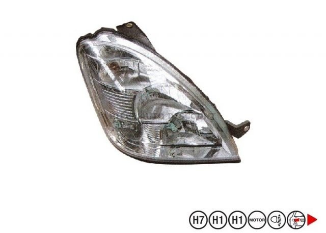 Acessar a peça H1+H1+H7 farol direito