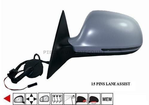 Acessar a peça Espelho esquerdo elétrico, aquecido, preparado + piscaes + memória + cortesia + lateral [grande angular]